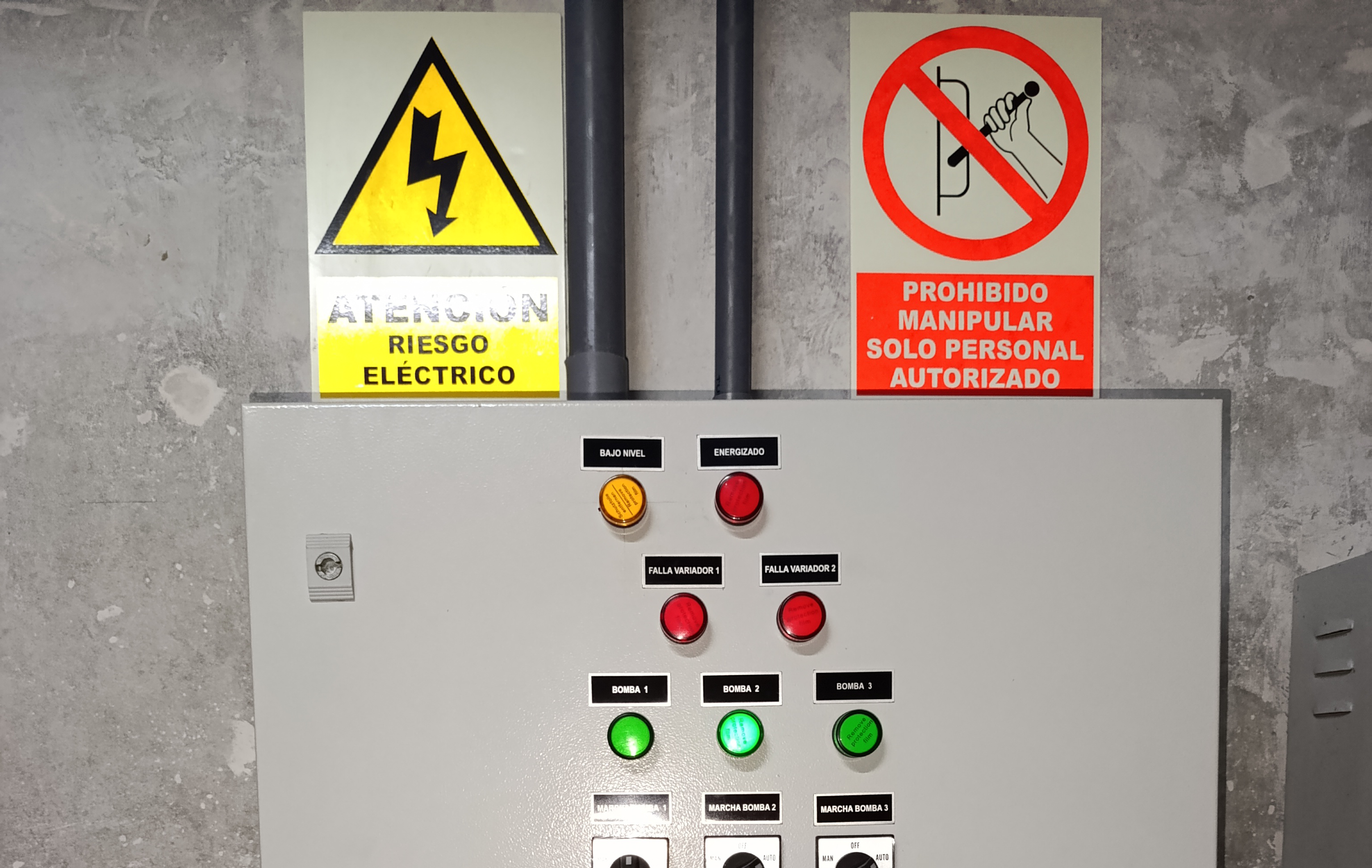 Seguridad en tableros de control